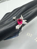 Ring/Anillo red hummingbird Silver .925