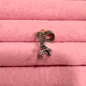 Eiffel Tower Silver Charm