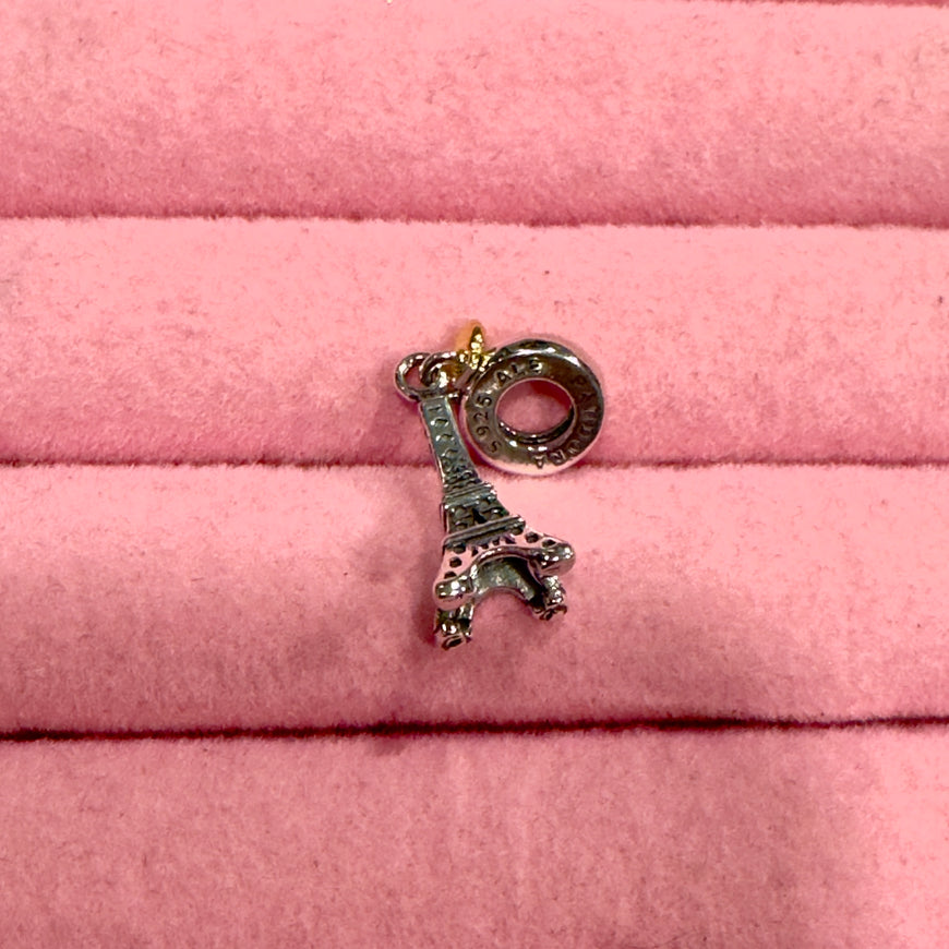 Eiffel Tower Silver Charm
