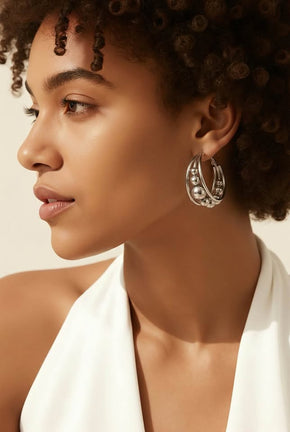 Hoop Earrings made in Mexico Silver .925
