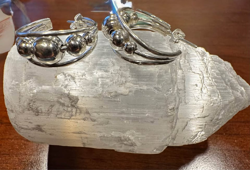 Hoop Earrings made in Mexico Silver .925