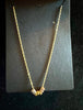 Collar de oro 10K con seminario en 3 oros