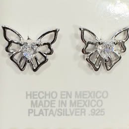 Butterfly stud Sterling Silver .925