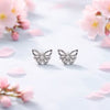 Butterfly stud Sterling Silver .925