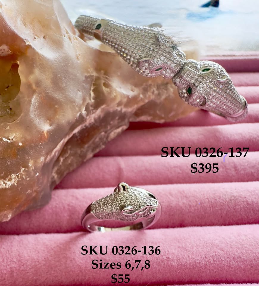 Bracelet Jaguar style made in Mexico Silver .925 with zircon
