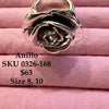 Silver Rose Ring Eletroformados Silver .925