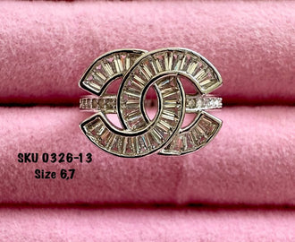 Ring with zircons Made of Silver .925