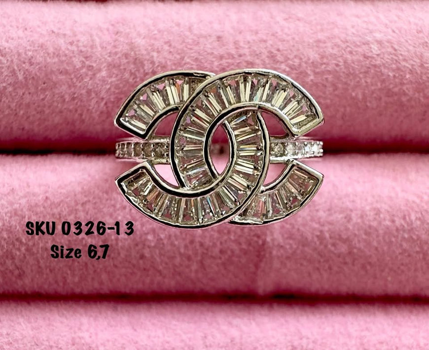 Ring with zircons Made of Silver .925