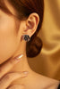 Silver Electroformed Rose Stud Earrings