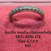 Sparkly Half Eternity Ring (Anillo Media Churumbela) Silver .925