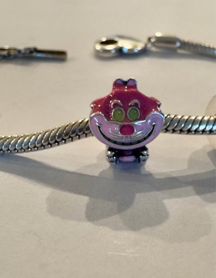 Disney Cheshire Cat Pink Charm