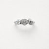 Sparkly Flower Ring made of Silver .925