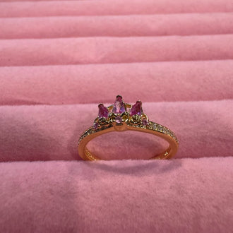 Anillo Rapunzel en plata .925 con baño de oro