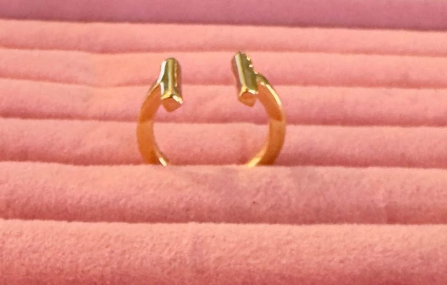 Anillo Ins Tiff en baño de oro plata .925