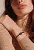 Pulsera ins Monaco chain con circonias negras 18CM/7” plata .925