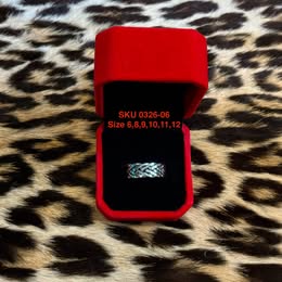 Silver braided ring Silver .925