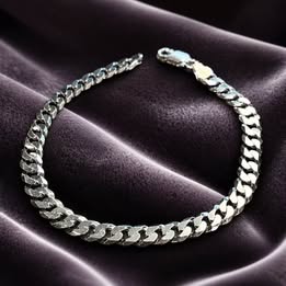 Silver chain bracelet