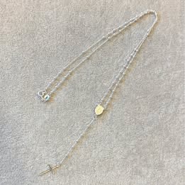 Silver Rosary Necklace