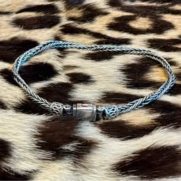 Men's Silver Woven Chain Bracelet