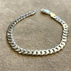Silver chain bracelet
