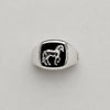 ANILLO DE CABALLO CON ONIX, talla 11, 12, 13