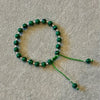 Malachite Style Green Bead Bracelet