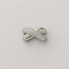 Anillo Trenzado con microcirconias con bano de rodio talla 6 y 9