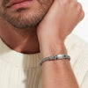 Men's Silver Woven Chain Bracelet