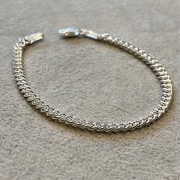 Sterling Silver Curb Chain Bracelet