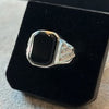 Anillo para caballero con piedras en talla 11