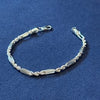 PULSERA FIGARO 18CM PLATA .925