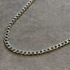 Silver Cuban Link Chain Necklace