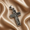 Silver Tone Crucifix Pendant Silver .925