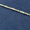 PULSERA FIGARO 18CM PLATA .925