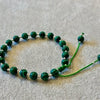Malachite Style Green Bead Bracelet