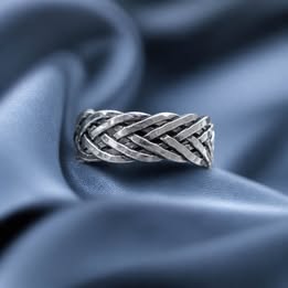 Silver braided ring Silver .925