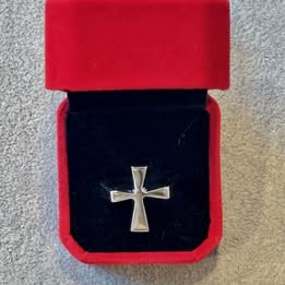 Silver Cross Design Ring Size 11, 12, 13