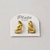 ARRACADA CHUNKY CON BANO DE ORO, P,LATA .925