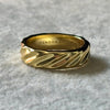 ANILLO CHUNKY CON BANO DE ORO, talla 6,7,8