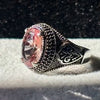ANILLO OVALADO ZULTANITA, TALLA 10, (2) 11, 11.5 PLATA .925