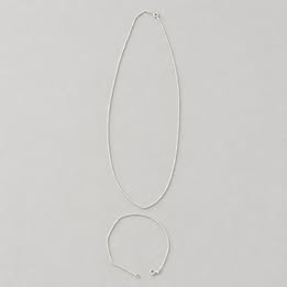 SET PULSERA Y CADENA PUNTO Y COMA, PLATA .925
