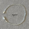 Silver tone chain bracelet