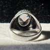 ANILLO OVALADO ZULTANITA, TALLA 10, (2) 11, 11.5 PLATA .925