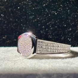 ANILLO CABALLERO CON CIRCONIAS, ELIGEN TALLA 10, 12, BAÑO DE RODIO, PLATA .925