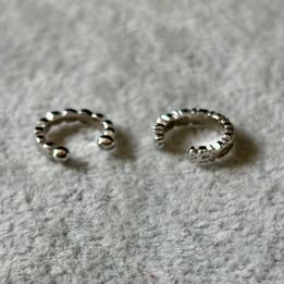 GRAPAS BANO DE RODIO, PLATA .925