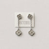 ARETE LARGO CON MICROCIRCONIAS, BAÑO DE RODIO