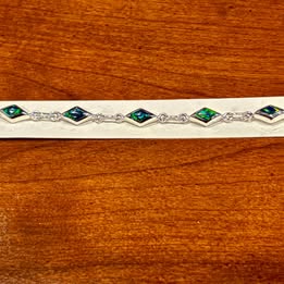 Pulsera de piedra esmeralda natural