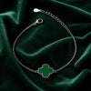 Pulsera insp VC con bano de rodio color verde