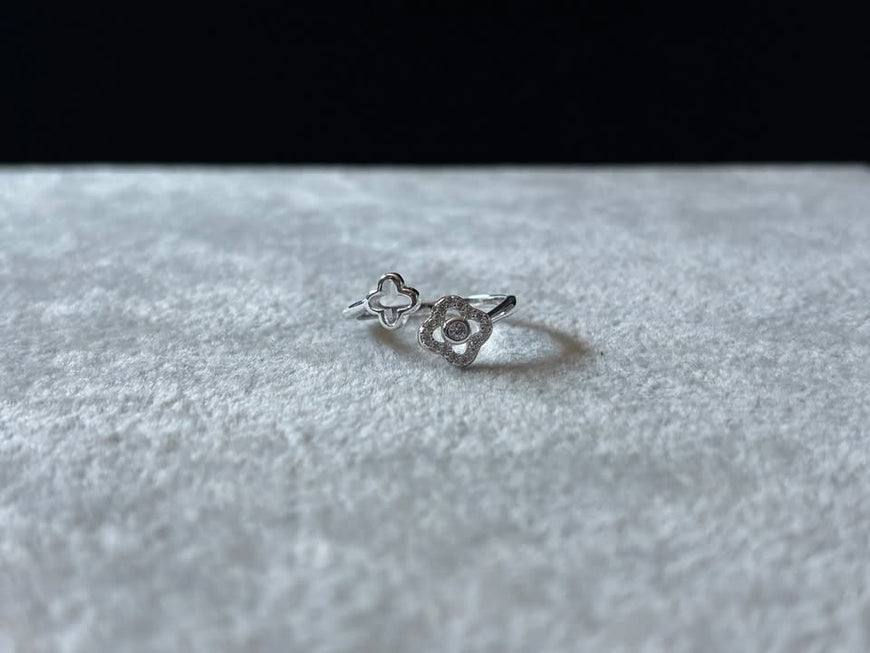 Anillo VC doble trebol 7