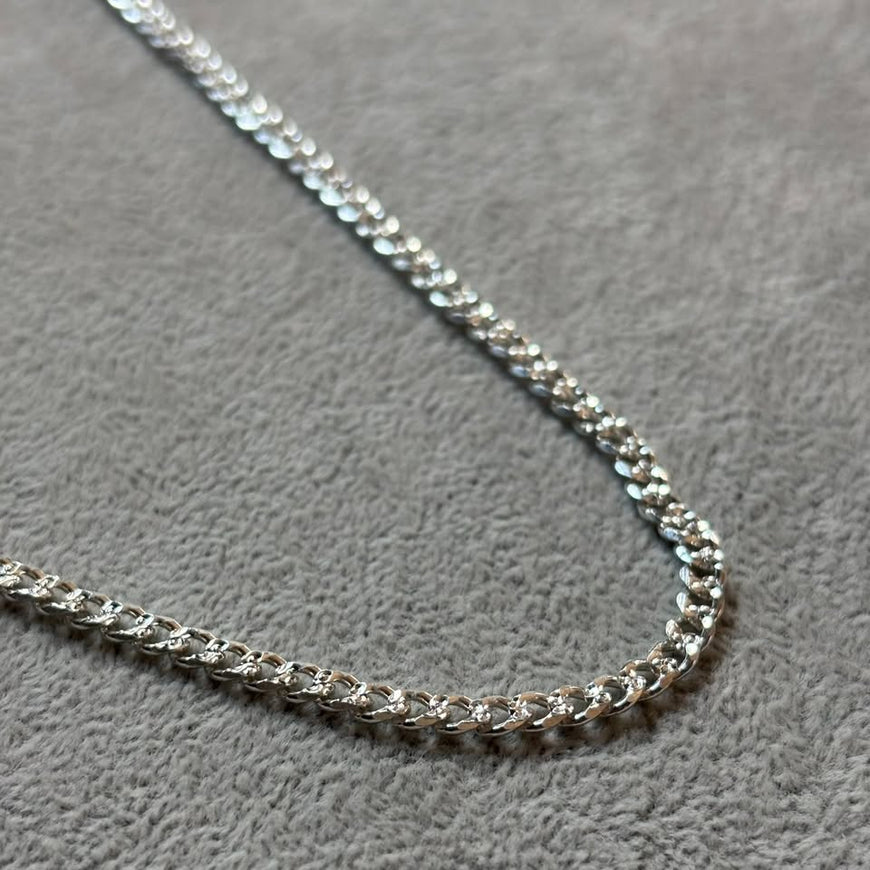 Cadena cubana diamantada 70CM 4mm